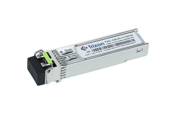 TSC-GE20-XXDCR 20km 3.3V CWDM SFP Transceiver Mod1270 Nm-1610 Nm Độ dài sóng 1,25G Tốc độ dữ liệu